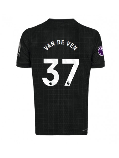 Moški Nogometna dresi replika Tottenham Hotspur Micky van de Ven #37 Gostujoči 2025-26 Kratek rokav Moški Nogometna dresi replika Tottenham Hotspur Micky van de Ven #37 Gostujoči 2025-26 Kratek rokav